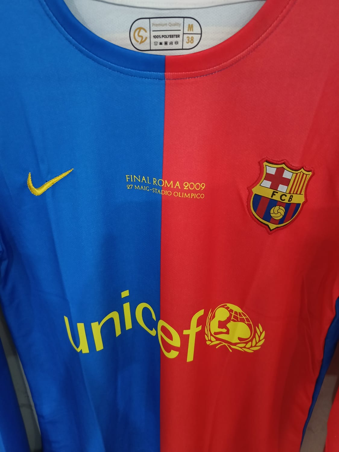 FC Barcelona 2008/2009 Home Full Sleeve — MESSI EMBROIDERY