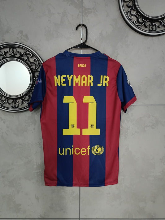 FC Barcelona 2014–15 Home – Neymar Jr. Edition (Half Sleeve, Embroidered) 🔴🔵⭐ (Copy)