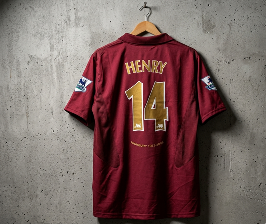 Arsenal FC Retro FIVE SLEEVE HENRY
