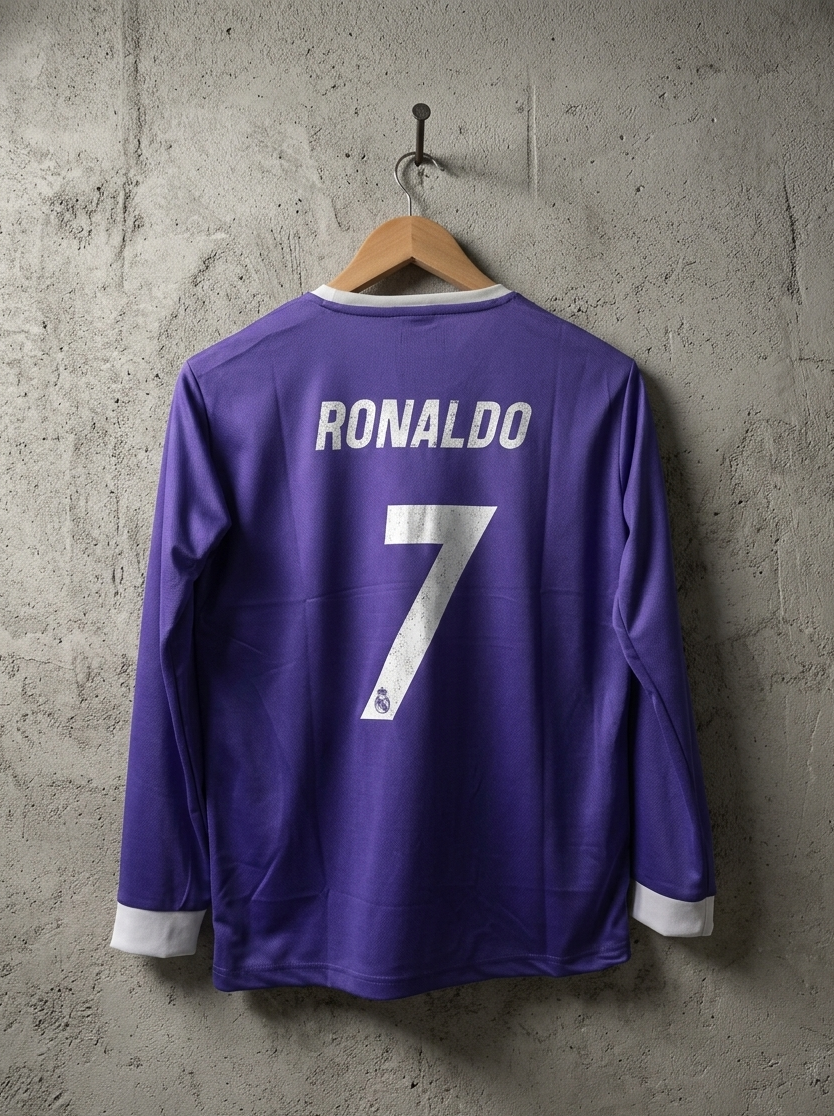 Real Madrid 2016β17 Away β CR7 Edition (Full Sleeve, Retro Collection) ππβ½ (Copy)