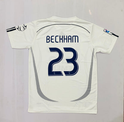 JW OG Madrid 2006-07 Beckham - Half and Embroidery PREMIUM QUALITY(("HS RN EMBROIDERY"))