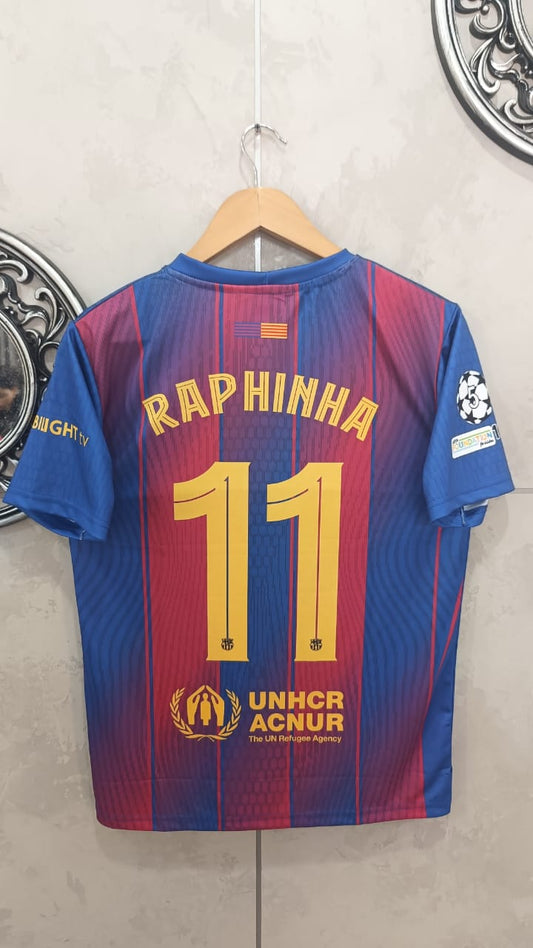Barcelona 2025–26 Home Kit – “Shaping the Future” Edition (Half Sleeve, Embroidered Crest) 🔵🔴✨