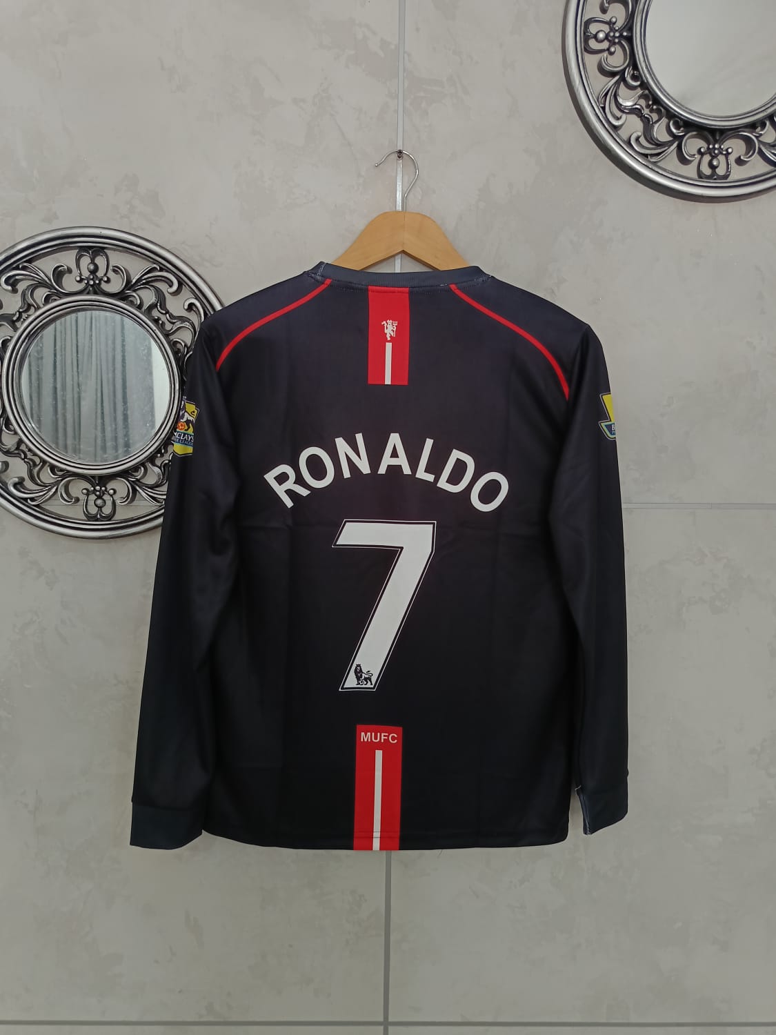 Manchester United 2007–08 Away – Ronaldo 7 Edition (FULL Sleeve, Embroidered Crest)