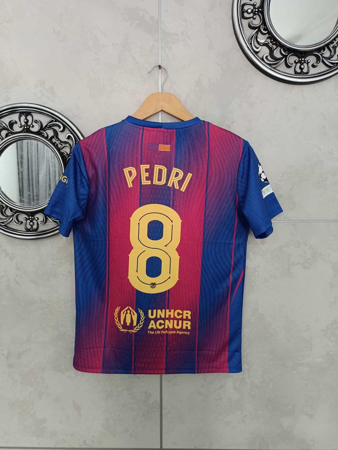Barcelona 2025–26 Home Kit – “Shaping the Future” Edition (Half Sleeve, Embroidered Crest) 🔵🔴✨