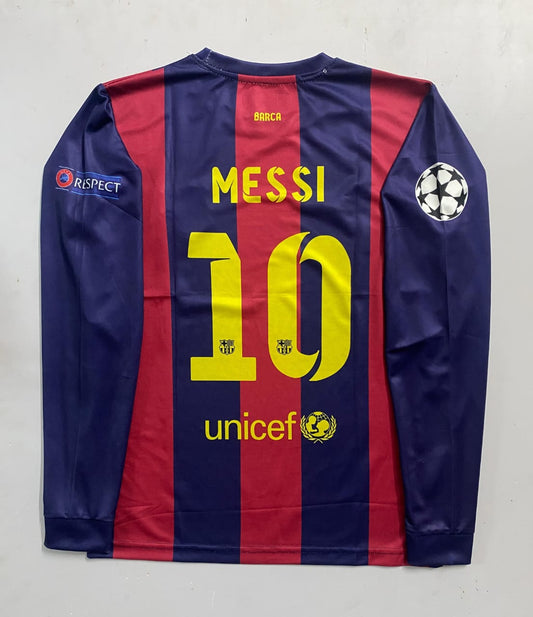 FC Barcelona HOME 2015-16 Full-Sleeve Messi[[[A084]]] (("FSRNE"))