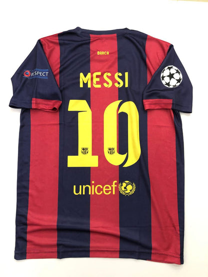 FC Barcelona 2015–16 Home – Messi Edition (Half Sleeve, Embroidered Premium) 🔵🔴👟 (Copy)
