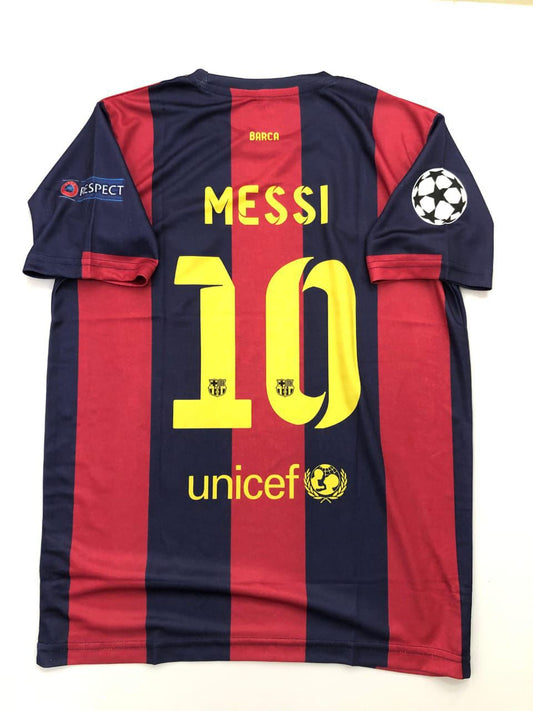 FC Barcelona 2015–16 Home – Messi Edition (Half Sleeve, Embroidered Premium) 🔵🔴👟 (Copy)