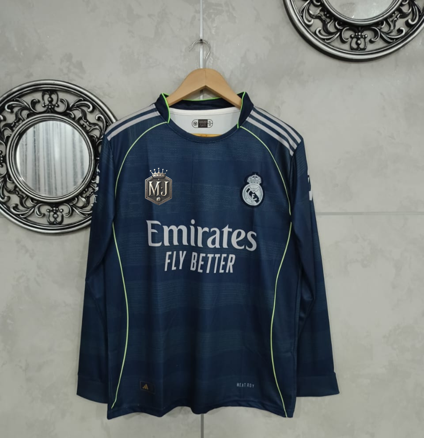 REAL MADRID 25/26 AWAY FULL SLEEVE EMBROIDERY[[[A013]]](("FSPIE"))
