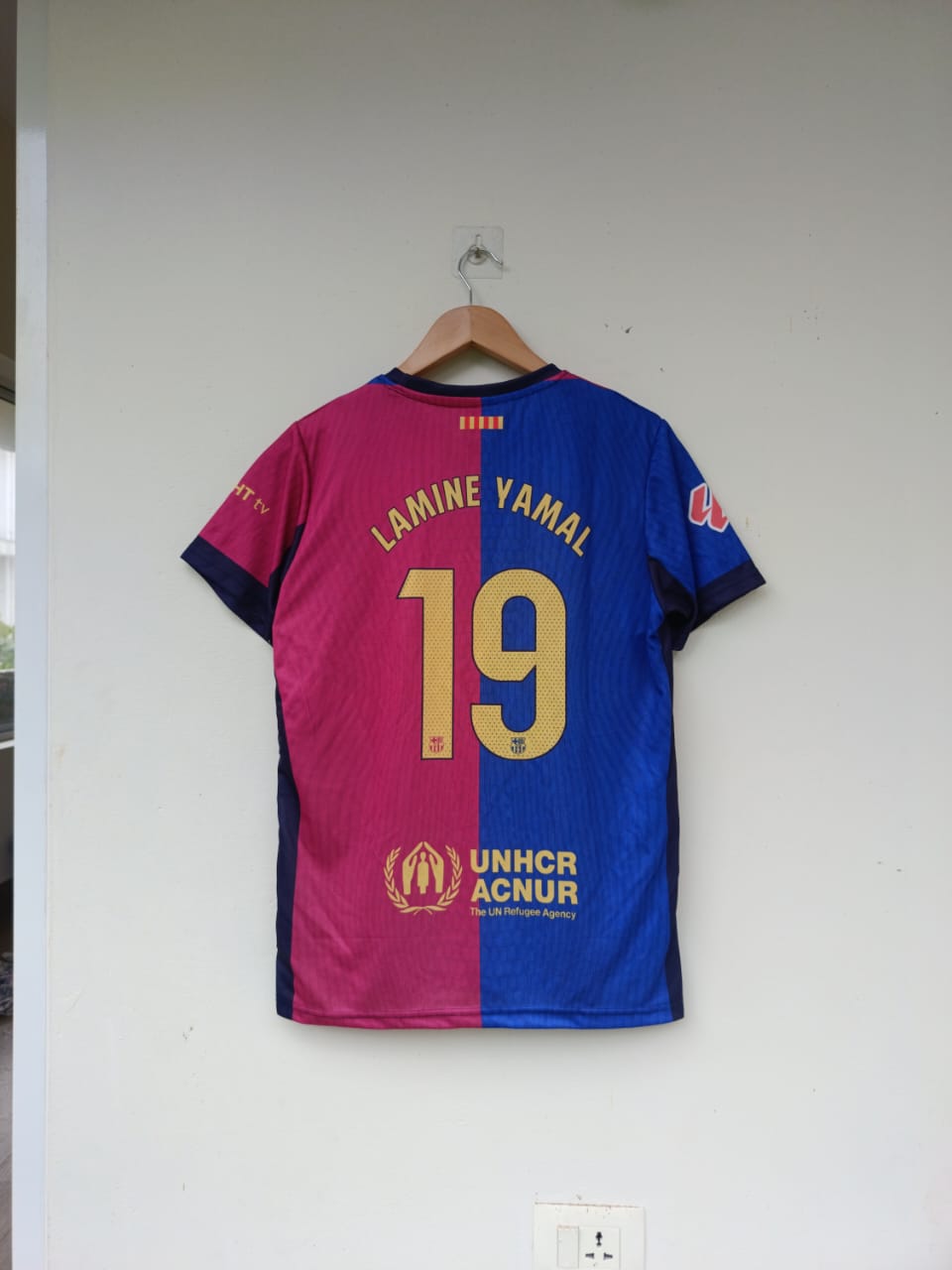 FC Barcelona x Travis Scott – Home Jersey (Half Sleeve, Limited Edition) 🔵🔴🌵 (Copy)