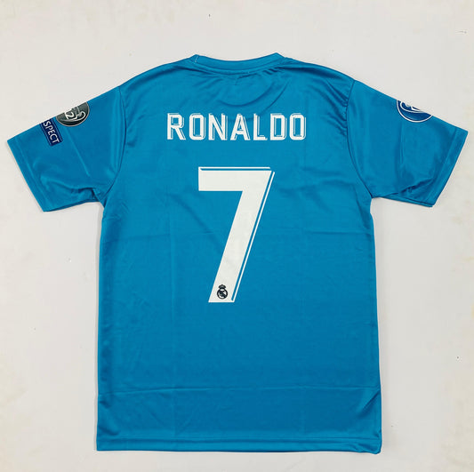Real Madrid 2017-18 Third Ronaldo - Half and Embroider PREMIUM[[[A075]]](("HSRNE"))