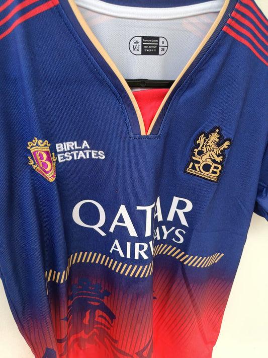 RCB NEW SEASON PREMIUM QUALITY PRMEIUM EMBROIDERY JERSEY