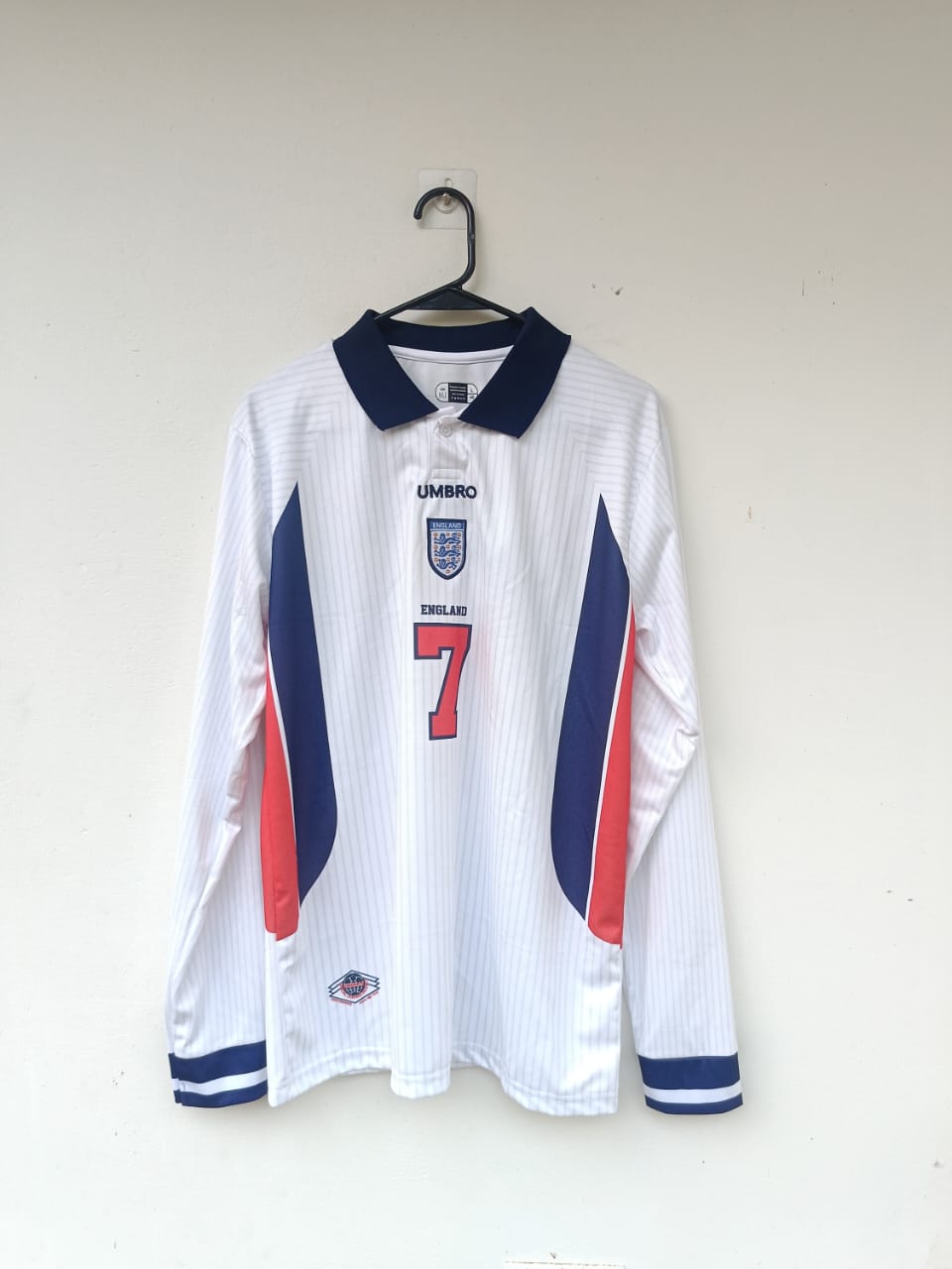 Beckham England Home Full-Sleeve Jersey – Pure Captain’s Class ⚽🔥 (Copy)