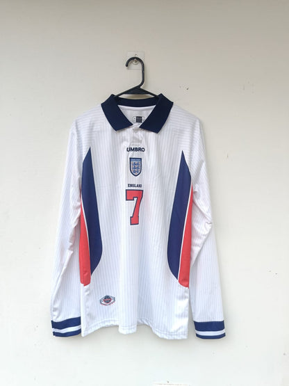 Beckham England Home Full-Sleeve Jersey – Pure Captain’s Class ⚽🔥 (Copy)