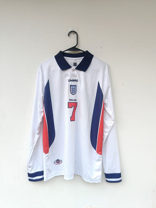 Beckham England Home Full-Sleeve Jersey – Pure Captain’s Class ⚽🔥 (Copy)