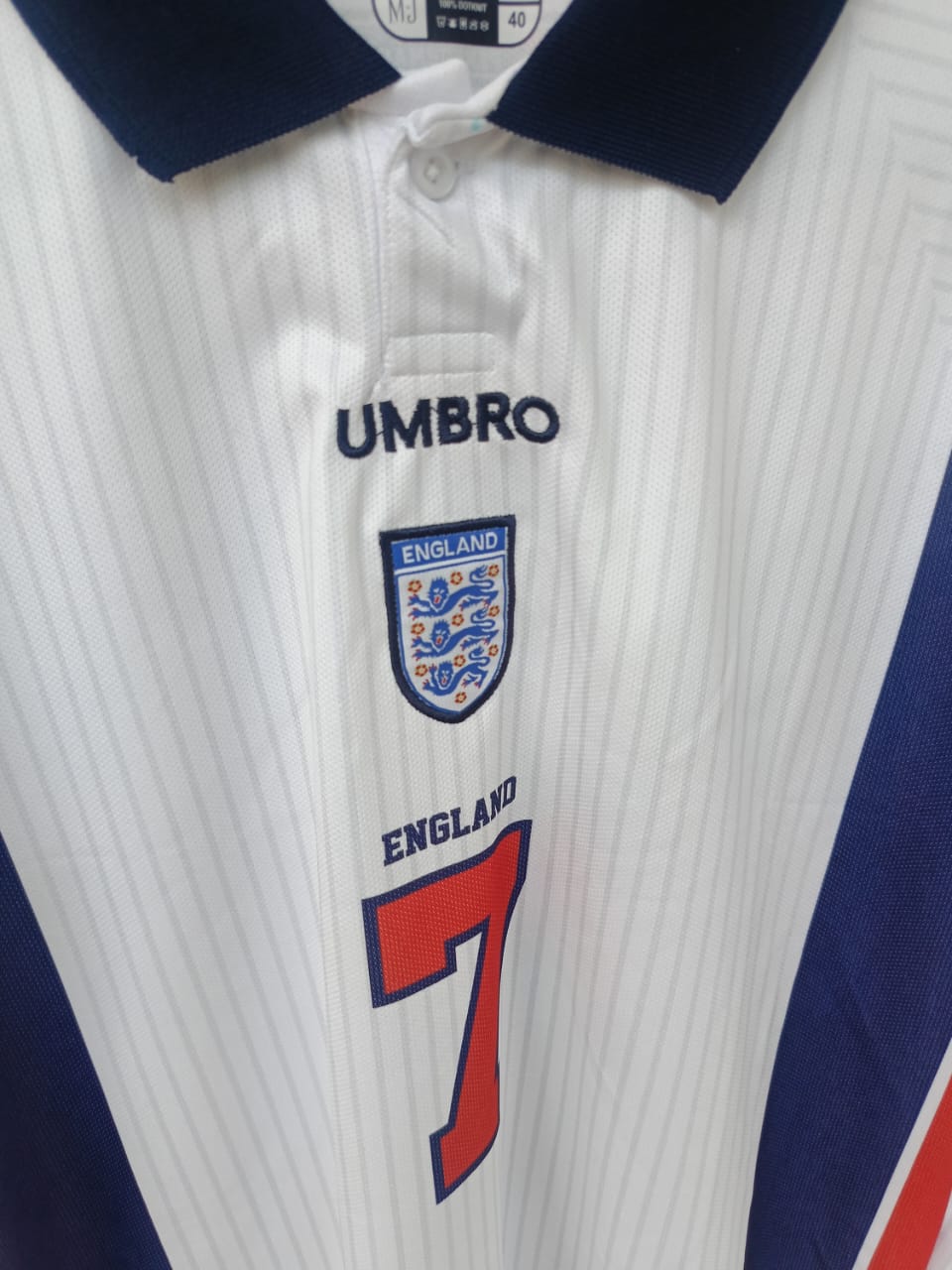 Beckham England Home Full-Sleeve Jersey – Pure Captain’s Class ⚽🔥 (Copy)