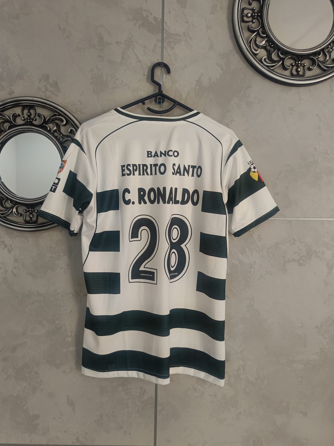SPORTING 2001/2003 CR7 LISBON HALF SLEEVE EMBROIDERY (Copy)