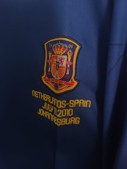 SPAIN 2010 AWAY DAVID VILLA WORLD CUP FULL SLEEVE EMBROIDERY [[[A017]]] (("FSRNE"))