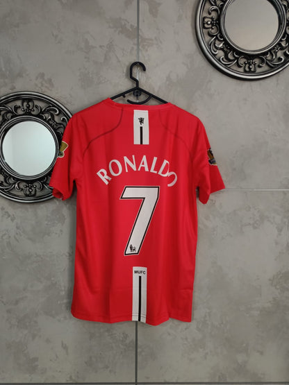 Manchester United 2007-08 Half Sleeve Embroidery (Ronaldo) (Copy)
