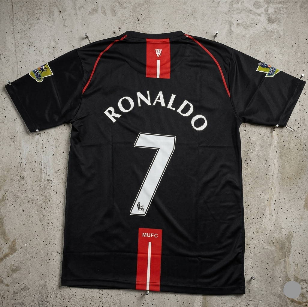 Manchester United 2007-08 Away Ronaldo - Half Embroidery[[[A102]]](("HSRNE"))