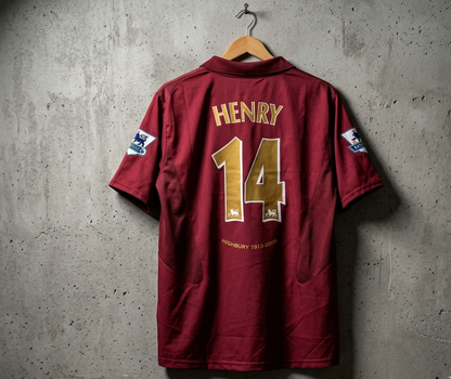 Arsenal FC Retro FIVE SLEEVE HENRY