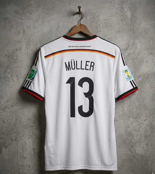 Germany 2014 Home Jersey *MULLER [[[A057]]](("HSVNE"))