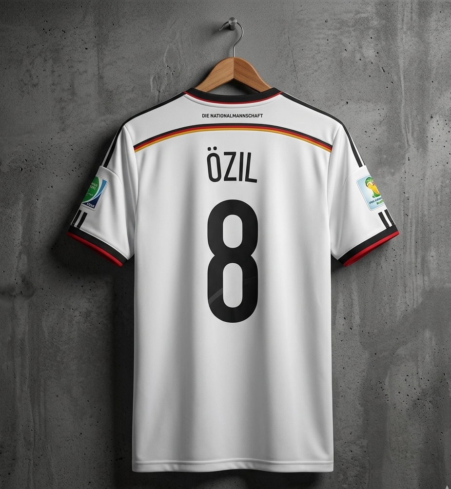 Germany 2014 Home Jersey OZIL [[[A105]]](("HSVNE"))
