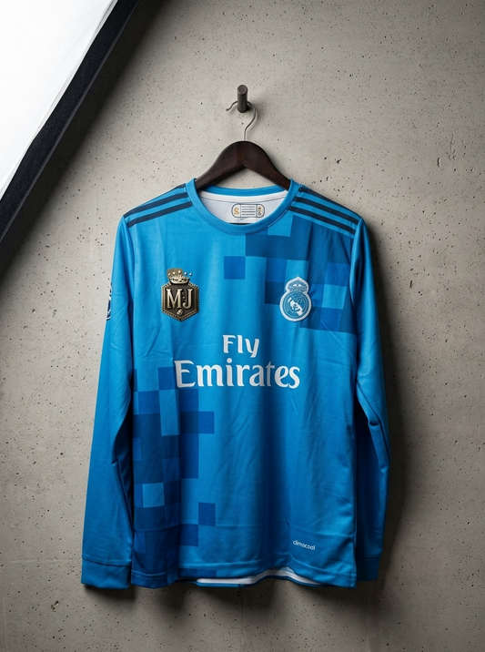 Madrid 2017-18 third full sleeve Embroidery RONALDO (PREMIUM QUALITY)[[[A029]]](("FSRNE"))