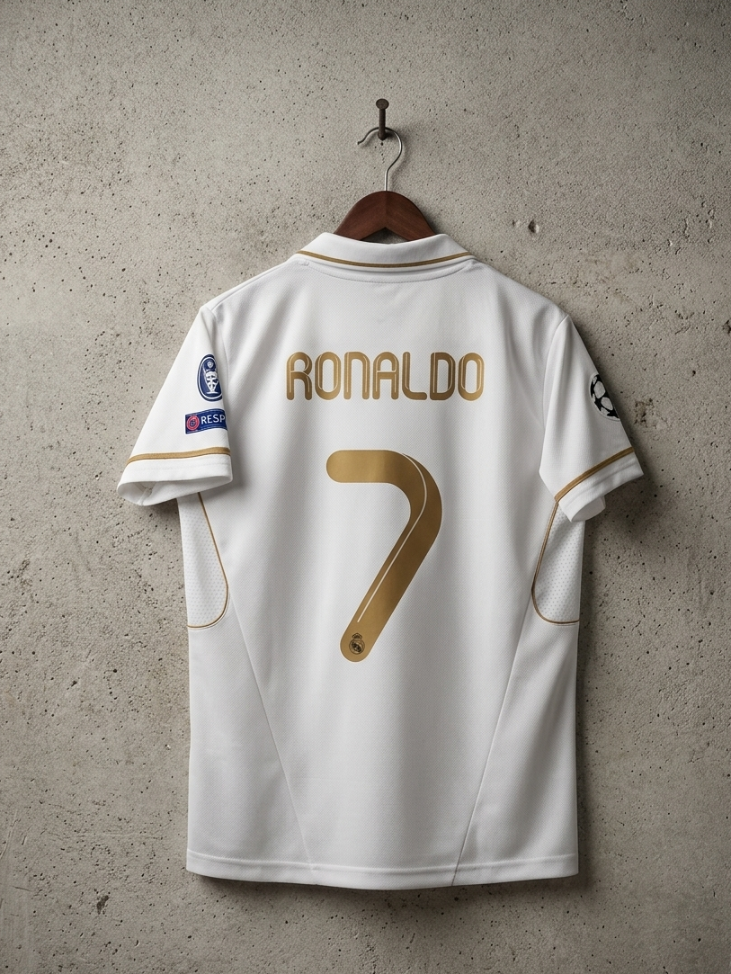 REAL Madrid 2011-12 Home Half Sleeve Embroidery  RONALDO[[[A049]]](("HSCLE"))