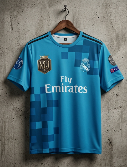 Real Madrid 2017-18 Third Ronaldo - Half and Embroider PREMIUM[[[A075]]](("HSRNE"))