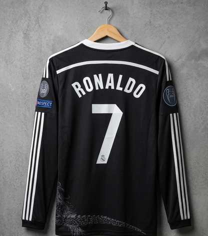 Real Madrid 2014/15 RONALDO black dragon third kit long sleeve