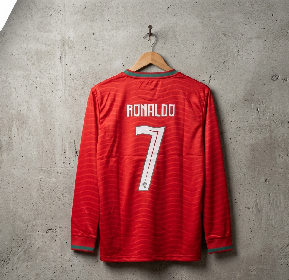 Portugal 2026 worldcup home kit RONALDO  FULL SLEEVE