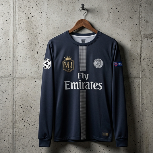 PSG 2018/19 THIRD RETRO NEYMAR FULL SLEEVES EMBROIDERY [[[A111]]](("FSRNE"))
