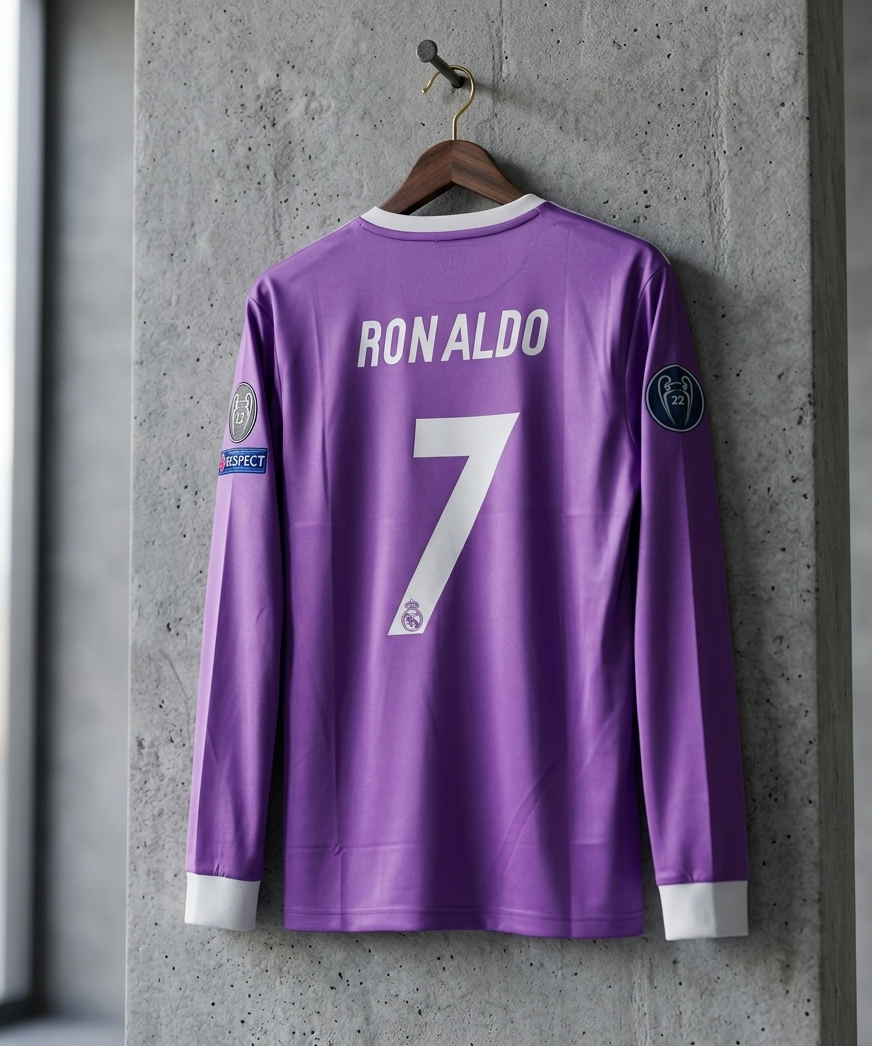 REAL 2016 AWAY PURPLE FULL SLEEVE PRE BOOKING [[[A087]]] (("FSRNE"))