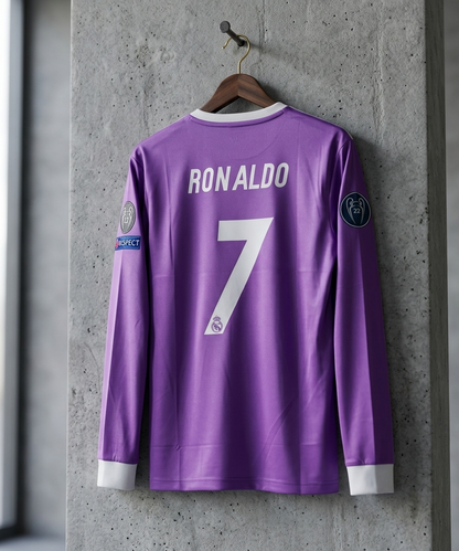 REAL 2016 AWAY PURPLE FULL SLEEVE PRE BOOKING [[[A087]]] (("FSRNE"))