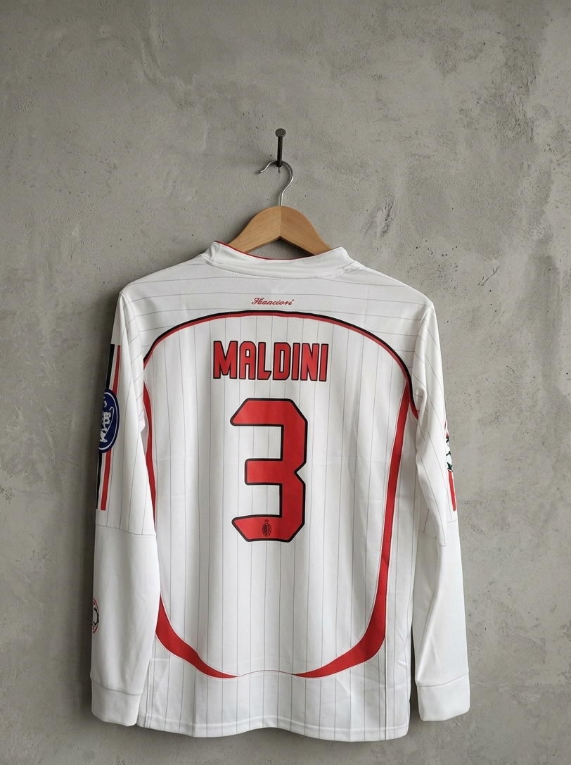 MILAN AWAY 2006-07 EMBROIDERY MALDINI FULL SLEEVE[[[A028]]](("FSPIE"))