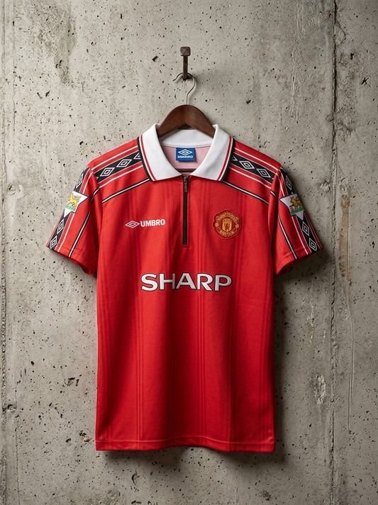 MANCHESTER UNITED 1999 DAVID BECKHAM HALF SLEEVE EMBROIDERY AND ZIP PREMIUM QUALITY[[[A040]]]((“HSZCE”))