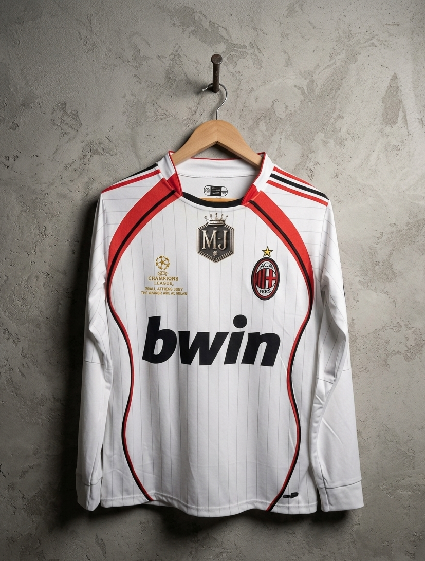 MILAN AWAY 2006-07 EMBROIDERY MALDINI FULL SLEEVE[[[A028]]](("FSPIE"))