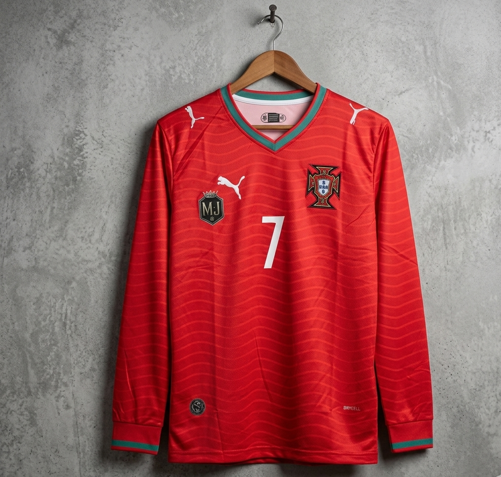 Portugal 2026 worldcup home kit RONALDO  FULL SLEEVE