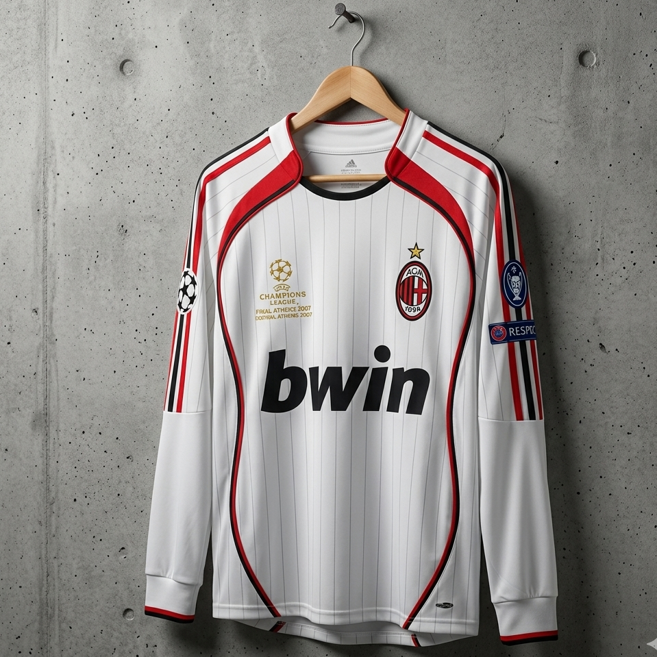JW OG MILAN AWAY 2006-07 EMBROIDERY MALDINI FULL SLEEVE(("FS PIPE EMBROIDERY")) PRE BOOKING