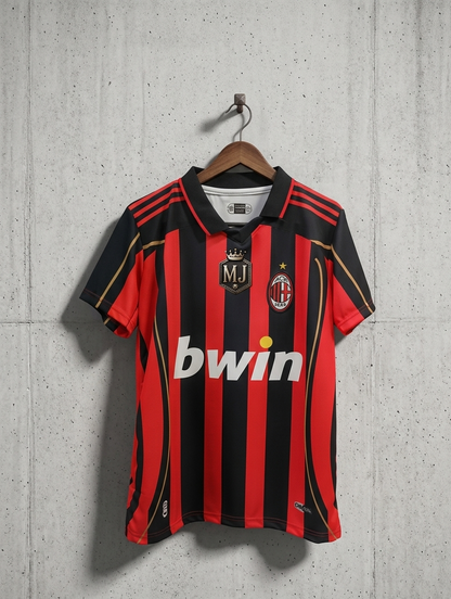 AC Milan Maldini Home Half Sleeve Embroidery Collar[[[A055]]](("HSCLE"))