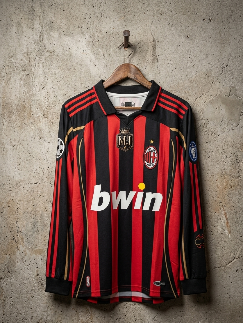 AC Milan 2006-07 Full Sleeve Embroidery MALDINI [[[A059]]](("FSCLE"))
