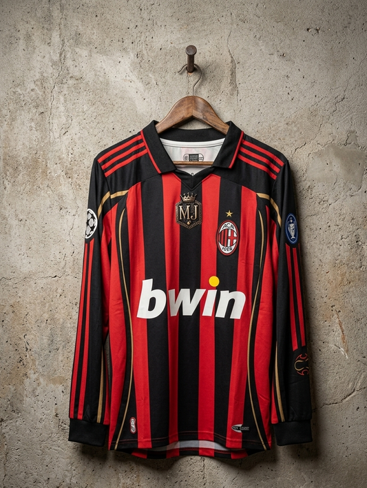 AC Milan 2006-07 Full Sleeve Embroidery MALDINI [[[A059]]](("FSCLE"))