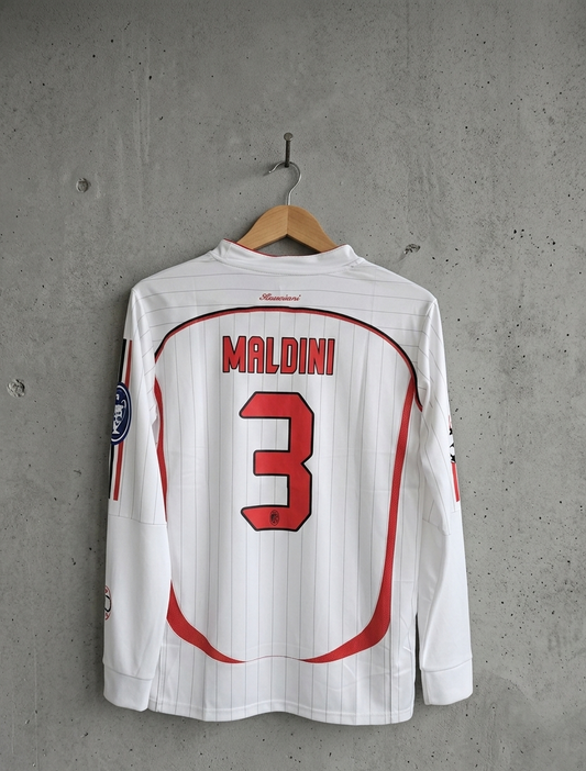 JW OG MILAN AWAY 2006-07 EMBROIDERY MALDINI FULL SLEEVE(("FS PIPE EMBROIDERY")) PRE BOOKING