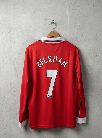MANCHESTER UTD 1999 DAVID BECKHAM FULL SLEEVE EMBROIDERY AND ZIP PREMIUM PREBOOKING [[[A067]]] ((“FSZCE”))