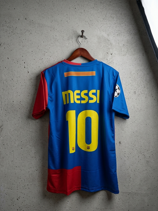 BARCELONA 2008/09 MESSI HALF SLEEVE EMBROIDERY[[[A113]]](("HSRNE"))