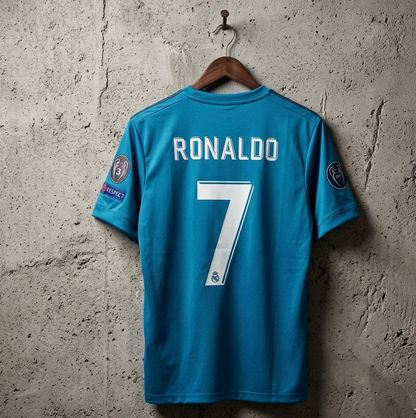 Real Madrid 2017-18 Third Ronaldo - Half and Embroider PREMIUM[[[A075]]](("HSRNE"))