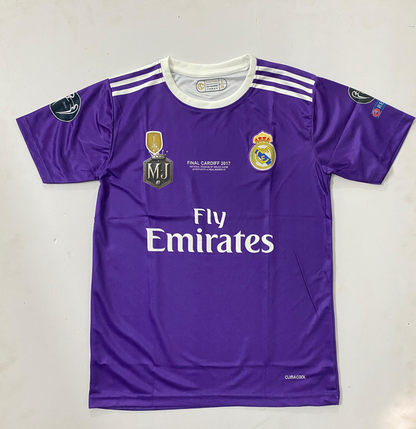 Madrid 2016-17 Away Ronaldo - Half and Embroidery[[[062]]](("HS RN EMBROIDERY"))