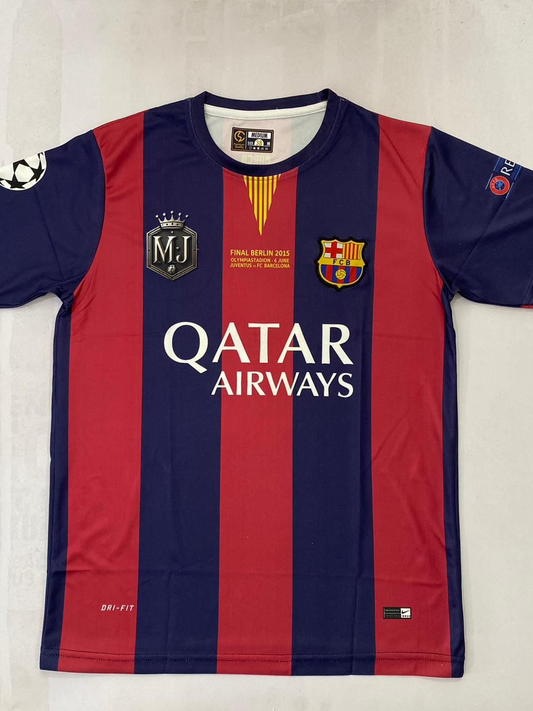 FC Barcelona 2015–16 Home – Messi Edition (Half Sleeve, Embroidered Premium) 🔵🔴👟 (Copy)
