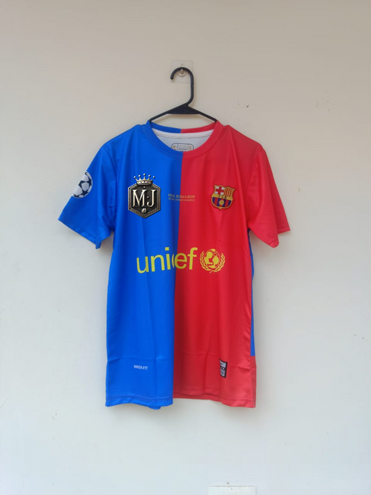 FC Barcelona 2008/2009 Home Half Sleeve — MESSI EMBROIDERY (Copy)