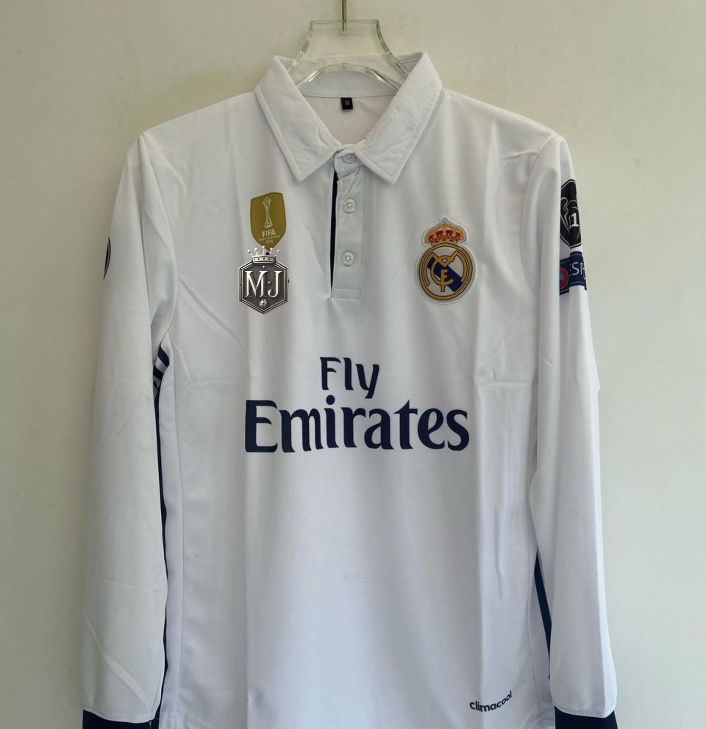 Madrid 2016-17 Home Full sleeve Embroidery RONALDO[[[A066]]](("FSCLE"))